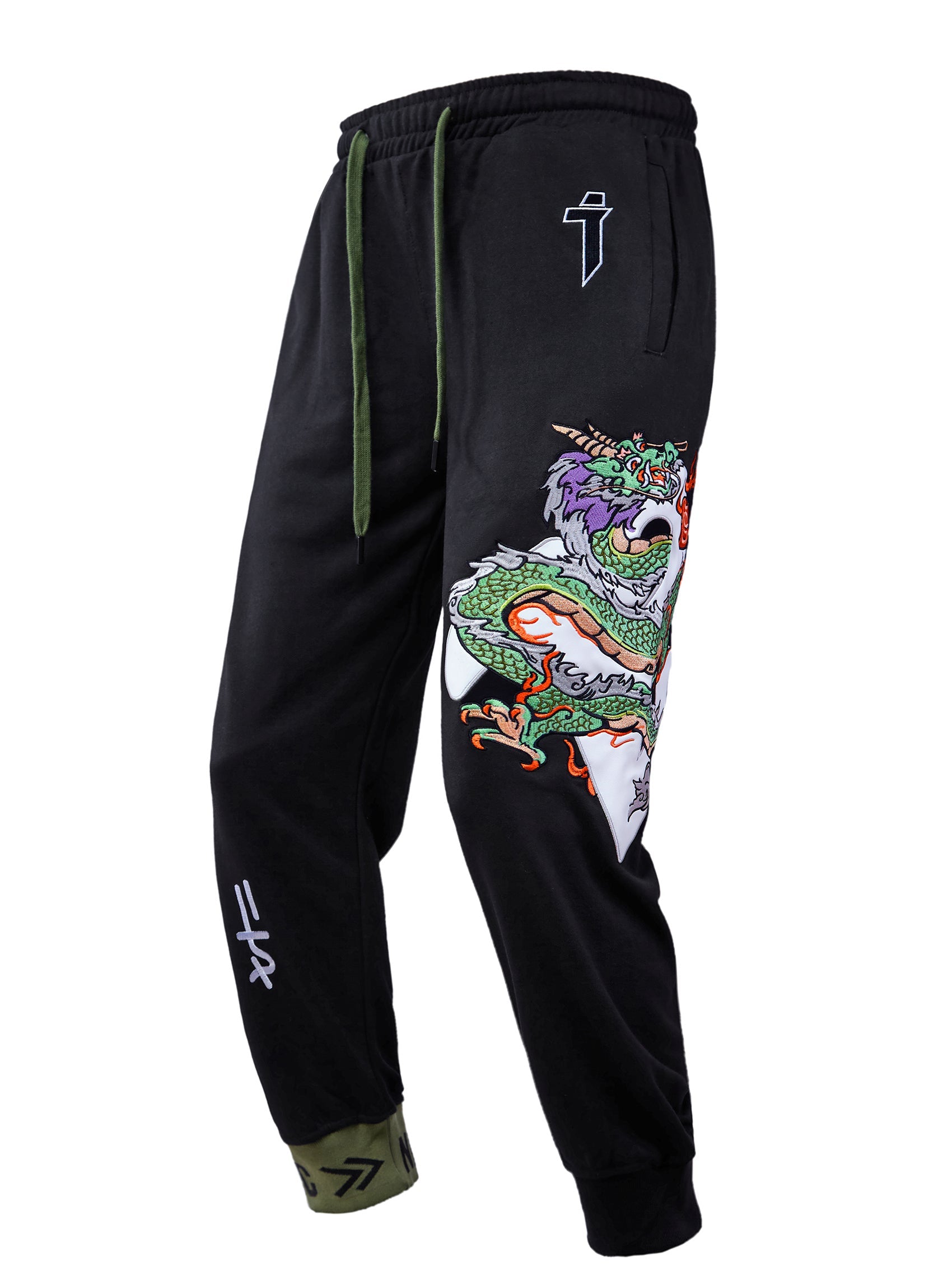 YEP6 Cloud Dragon Embroidery Sweatpants - Concordia Style Boutique