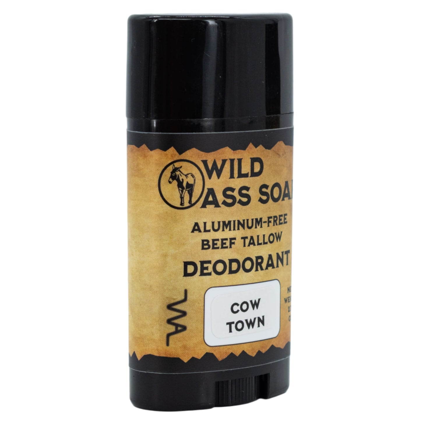Aluminum-Free Cow Town Beef Tallow Deodorant | Pack of 2 | 2.75 oz | Wild Ass Soap