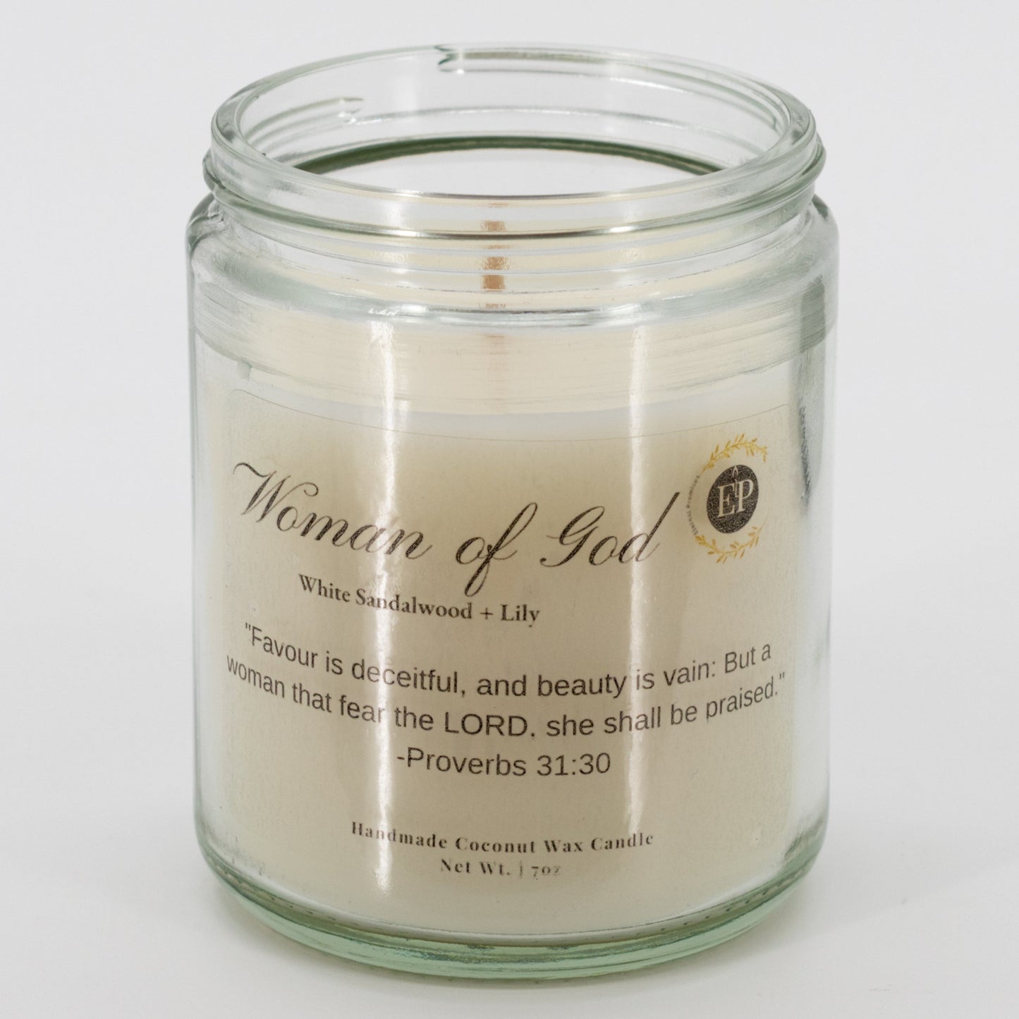 Woman of God Sandalwood & Lily Scented Candle | 7 oz | Eternal Promises - Concordia Style Boutique