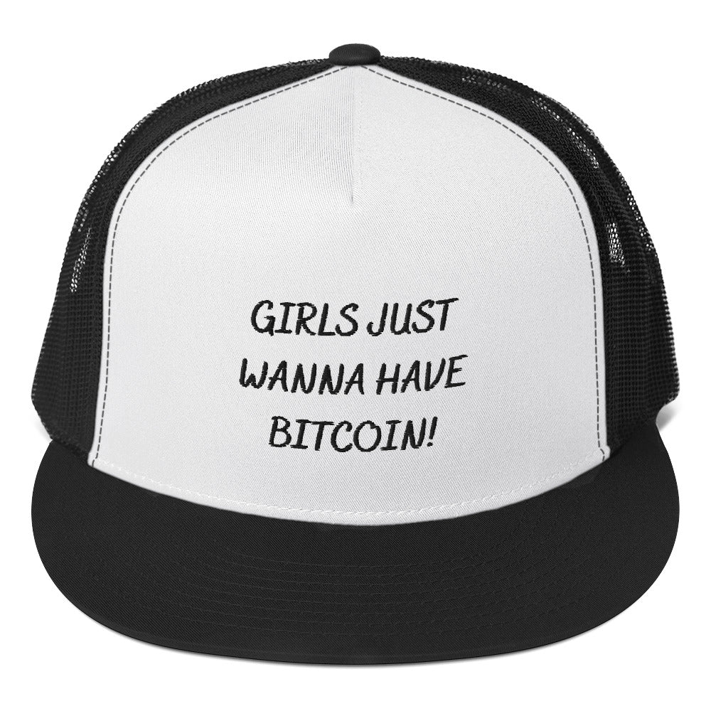 Girls Just Wanna Have Bitcoin! Trucker Hat - Concordia Style Boutique