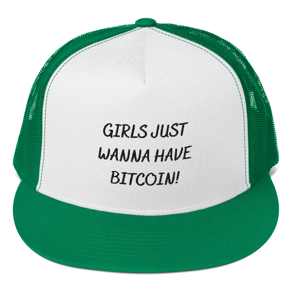 Girls Just Wanna Have Bitcoin! Trucker Hat - Concordia Style Boutique