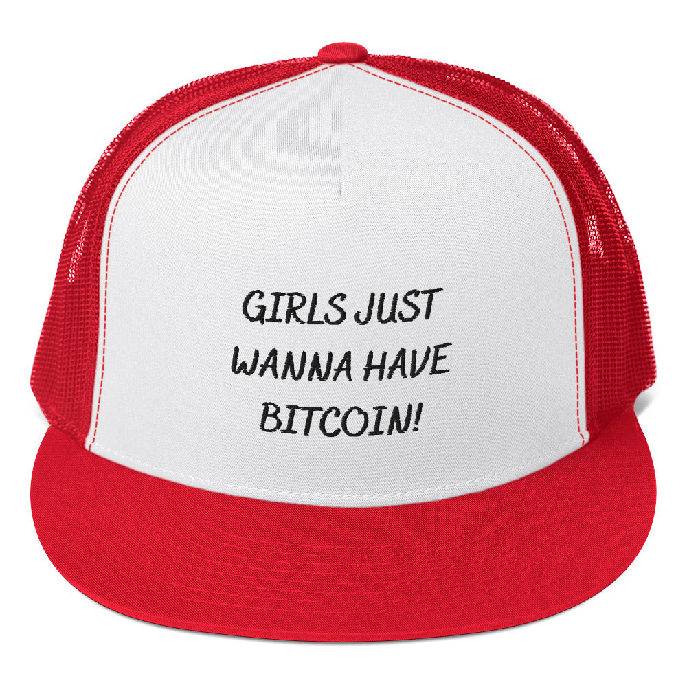 Girls Just Wanna Have Bitcoin! Trucker Hat - Concordia Style Boutique