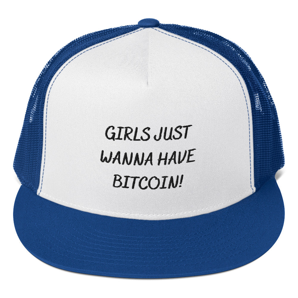 Girls Just Wanna Have Bitcoin! Trucker Hat - Concordia Style Boutique