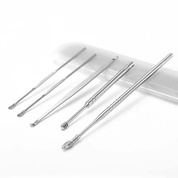 5-Piece: Stainless Steel Earpick Set