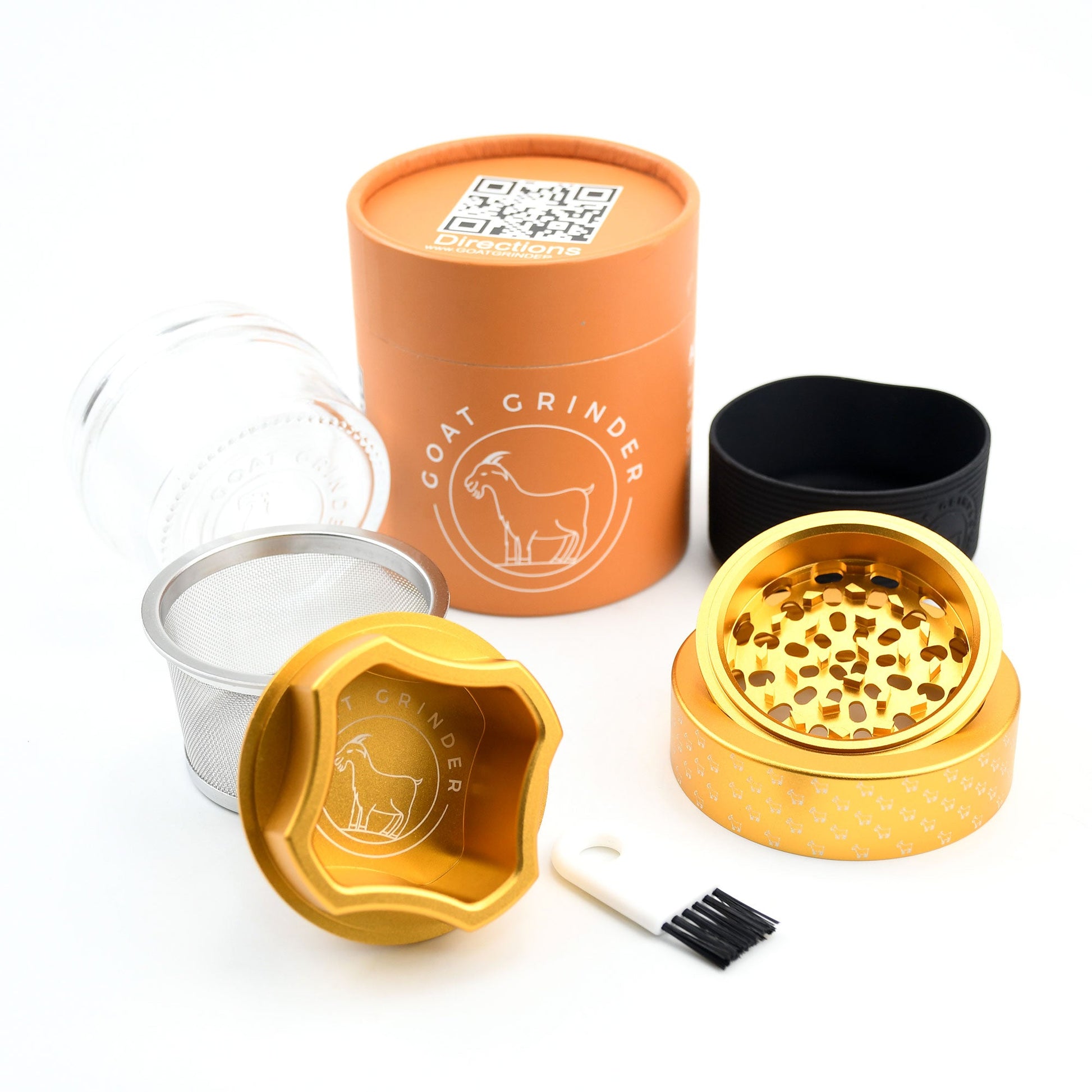 4 Piece Aluminum Herb Grinder | AITH v.I – OG - Repeat Pattern - Concordia Style Boutique