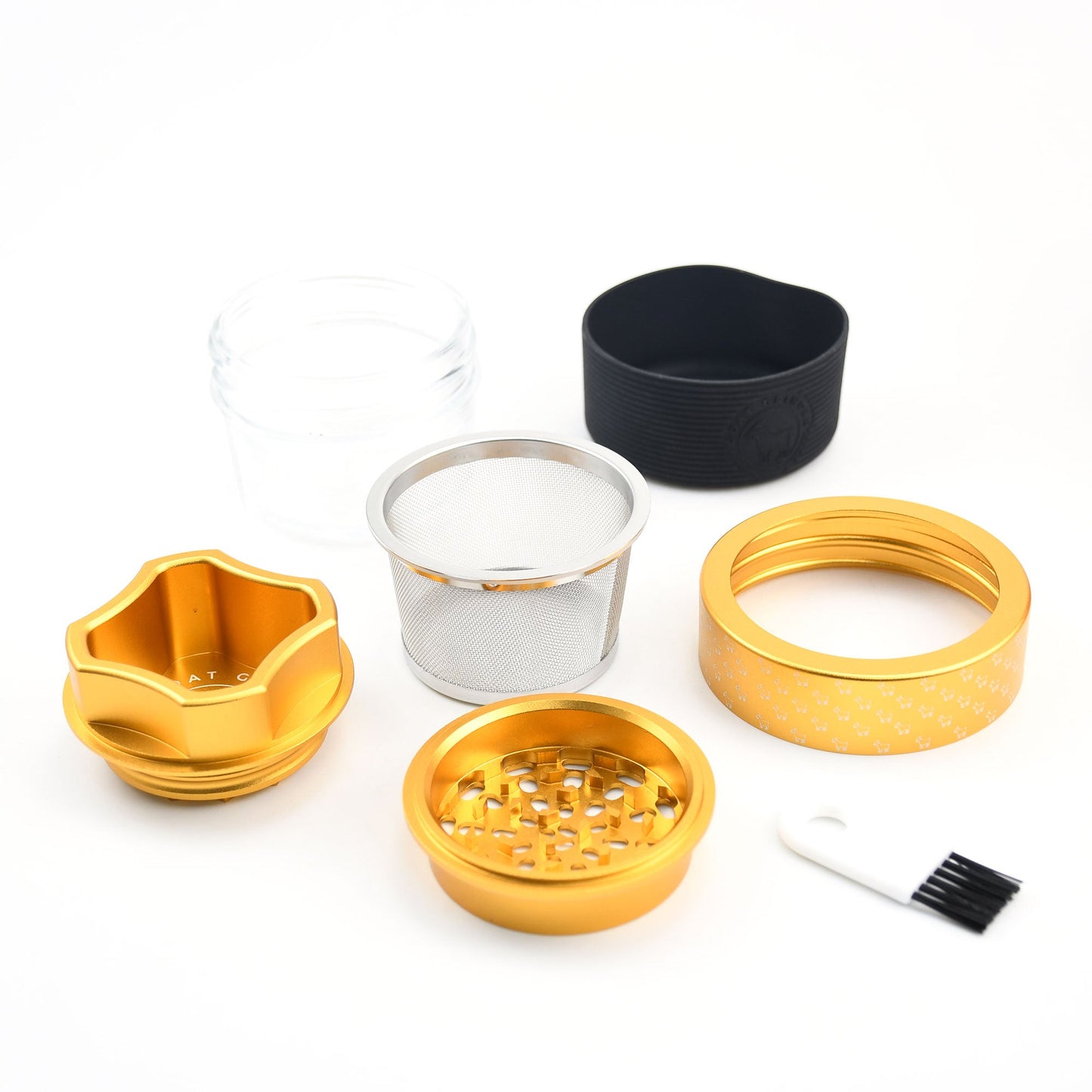 4 Piece Aluminum Herb Grinder | AITH v.I – OG - Repeat Pattern - Concordia Style Boutique