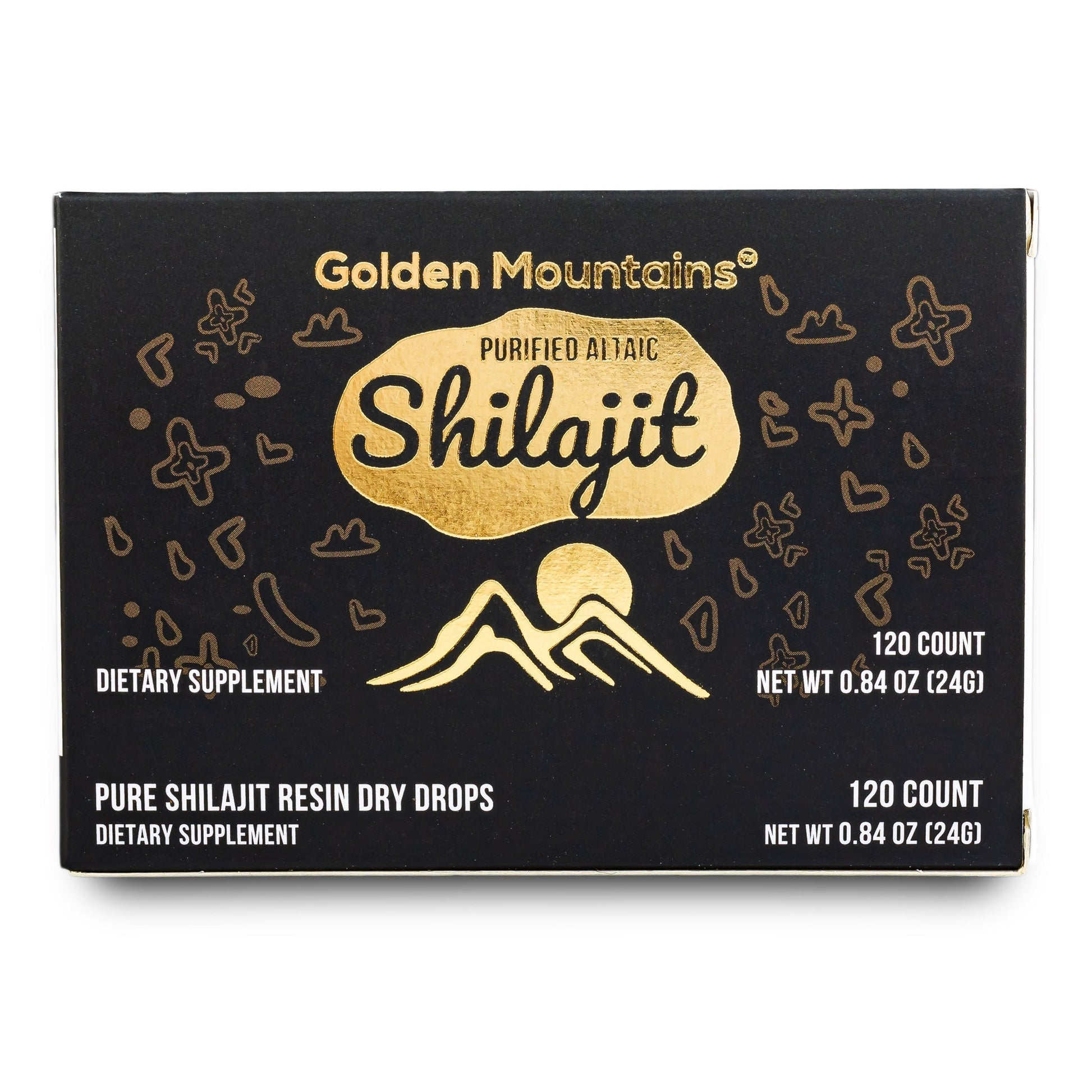 Shilajit 120 Dry Drops: Altai Golden Mountains Shilajit by Siberian Green - Concordia Style Boutique