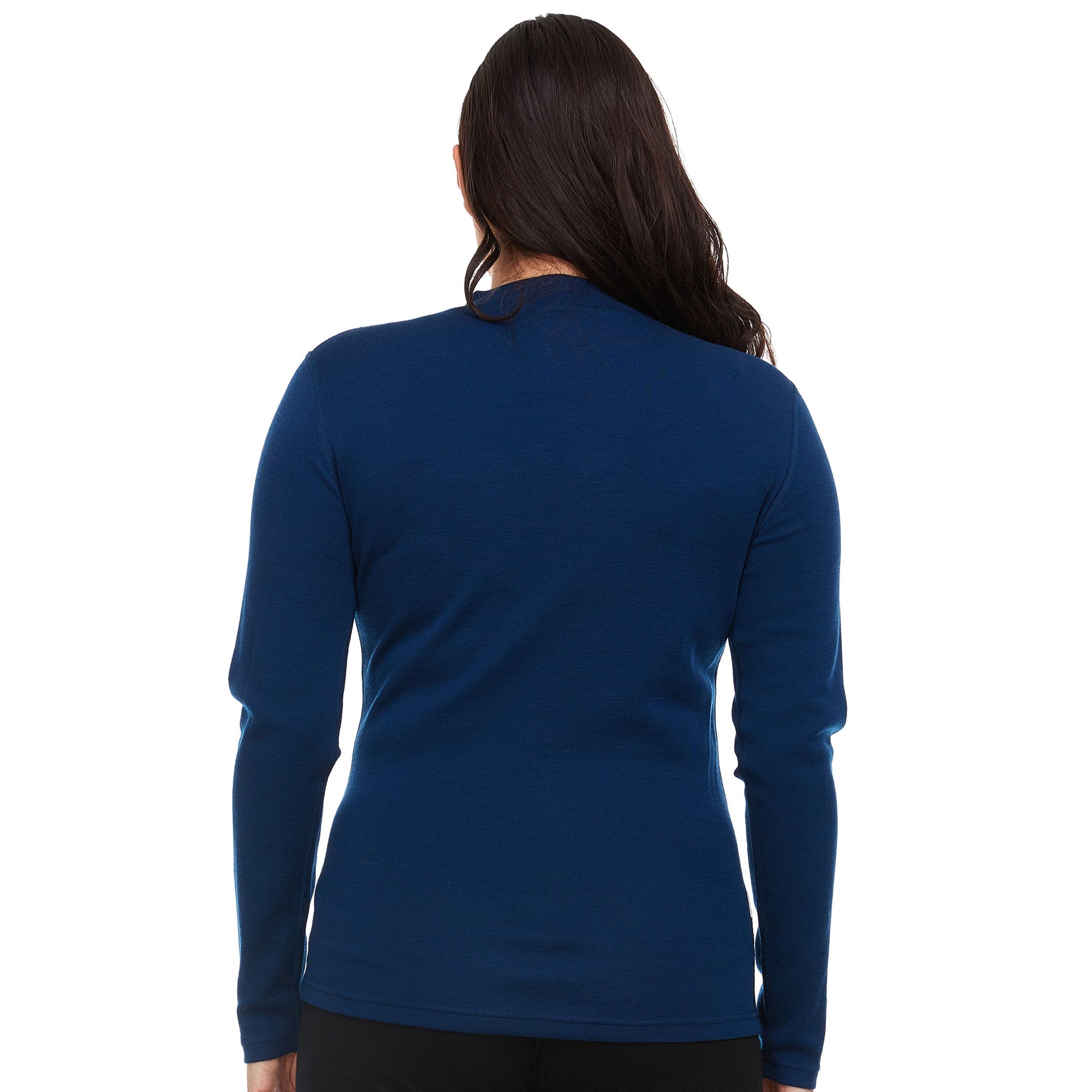 Midweight - Women's Long Sleeve Mock Neck 100% Merino Wool - Concordia Style Boutique