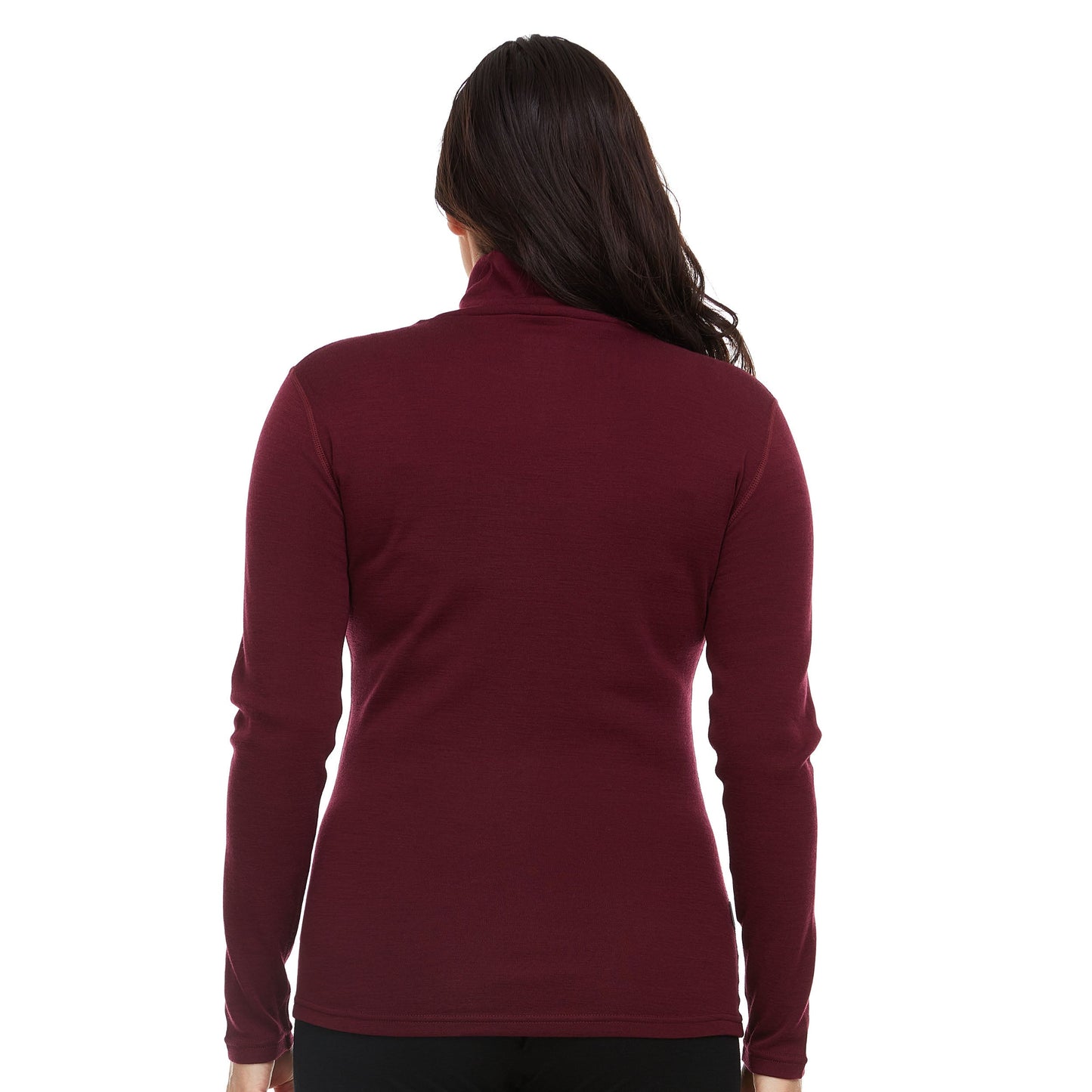 Midweight - Women's Long Sleeve Turtleneck 100% Merino Wool - Concordia Style Boutique