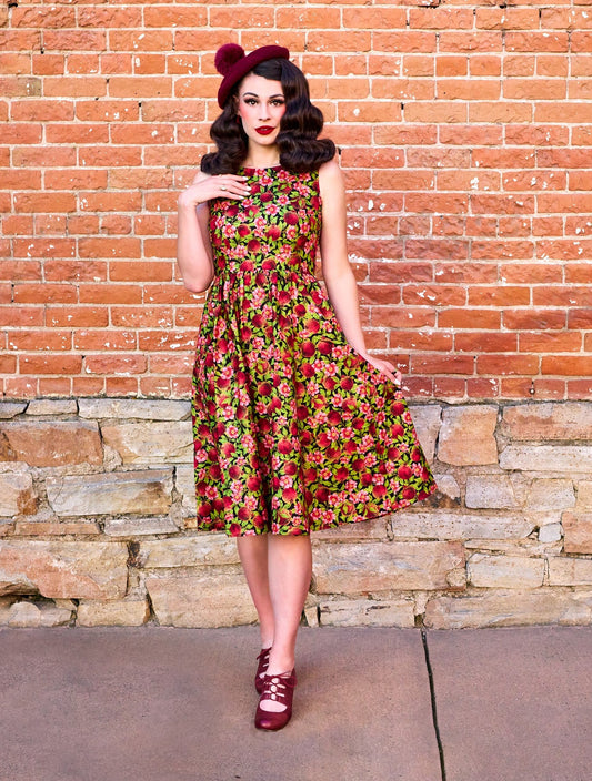 Pomegranate Midi Dress - Concordia Style Boutique