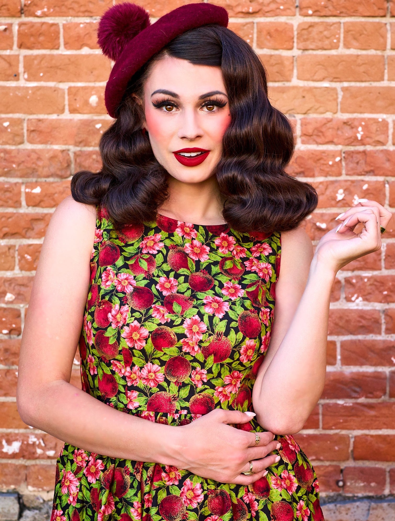 Pomegranate Midi Dress - Concordia Style Boutique