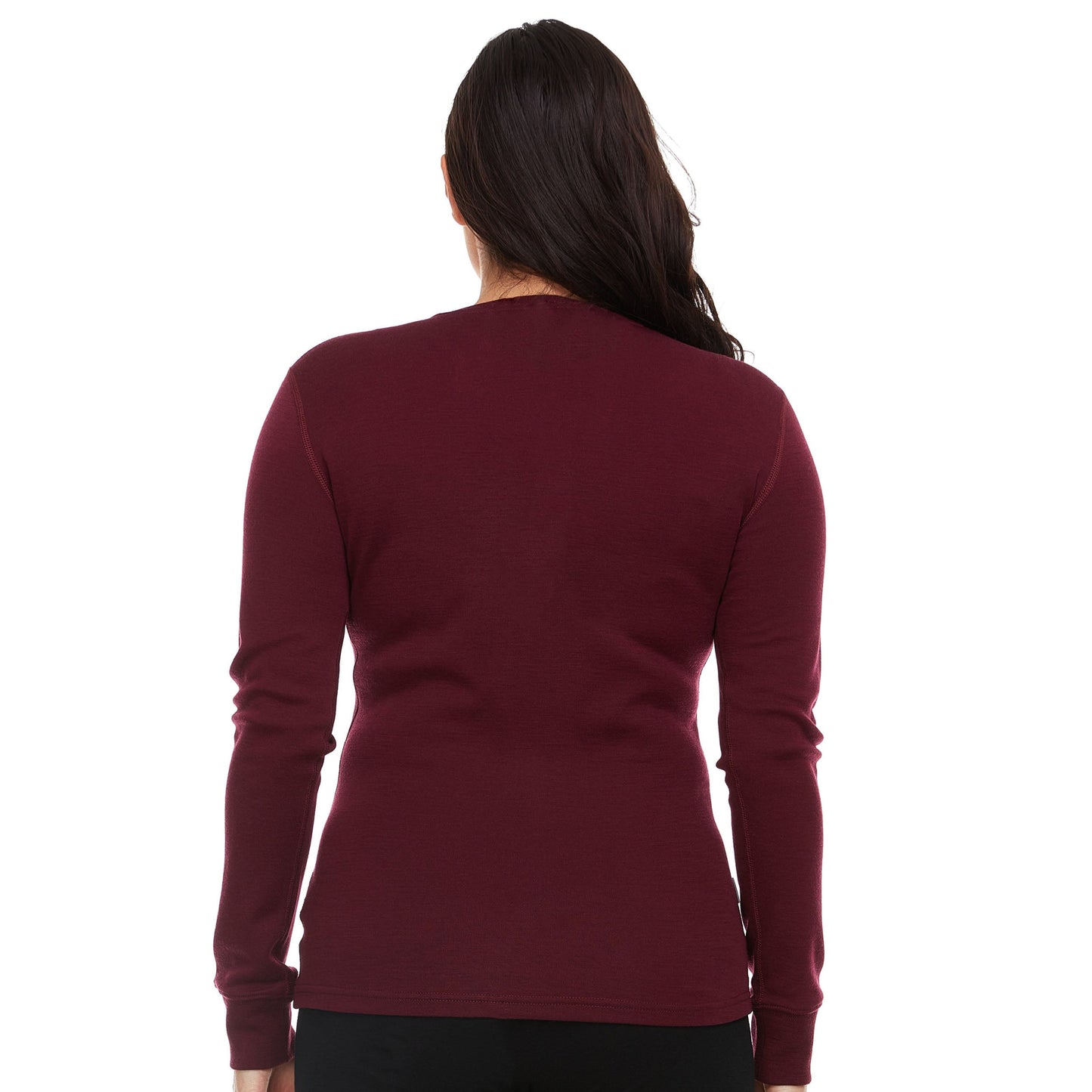Midweight - Women's Long Sleeve Henley 100% Merino Wool - Concordia Style Boutique