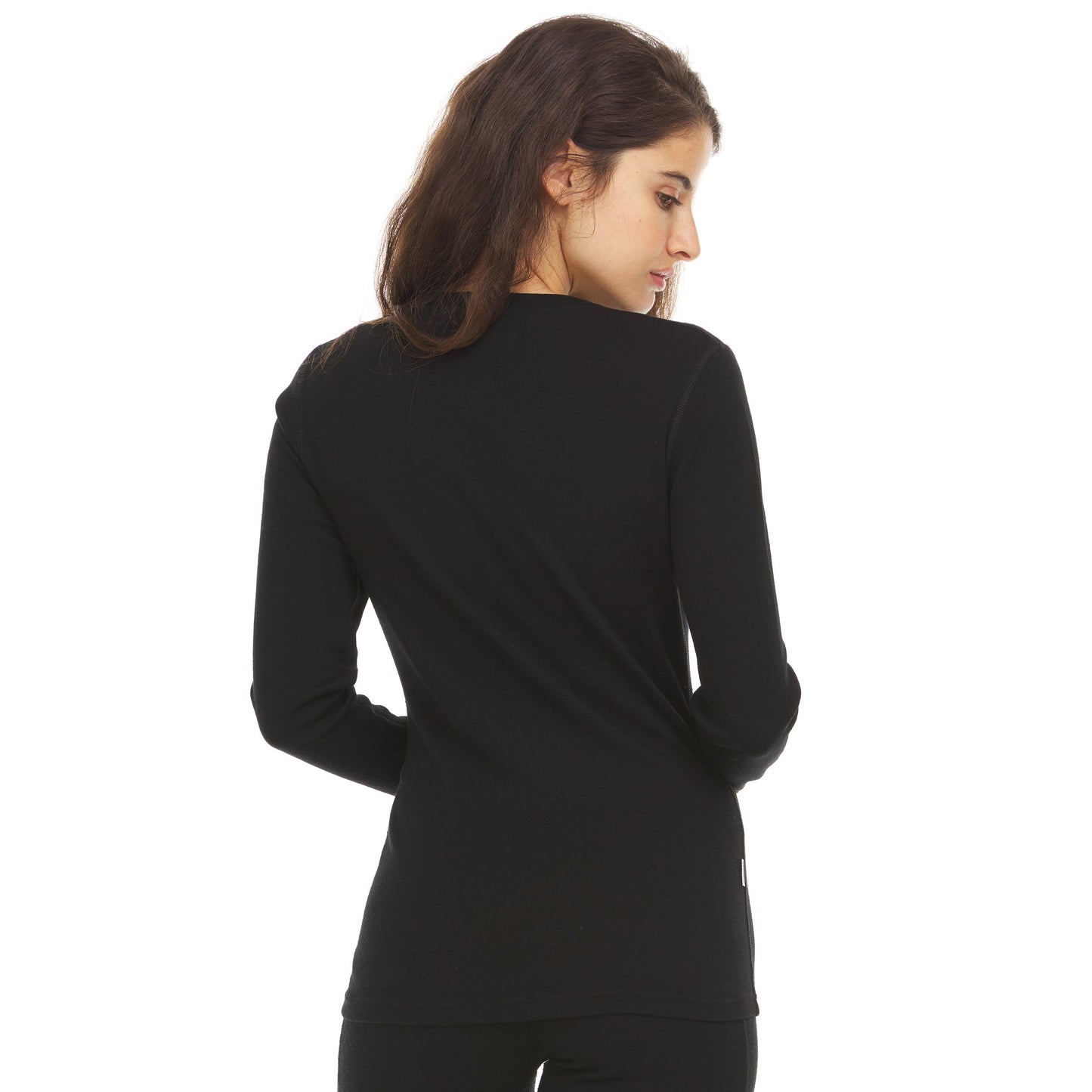 Midweight - Women's Long Sleeve V-Neck 100% Merino Wool - Concordia Style Boutique