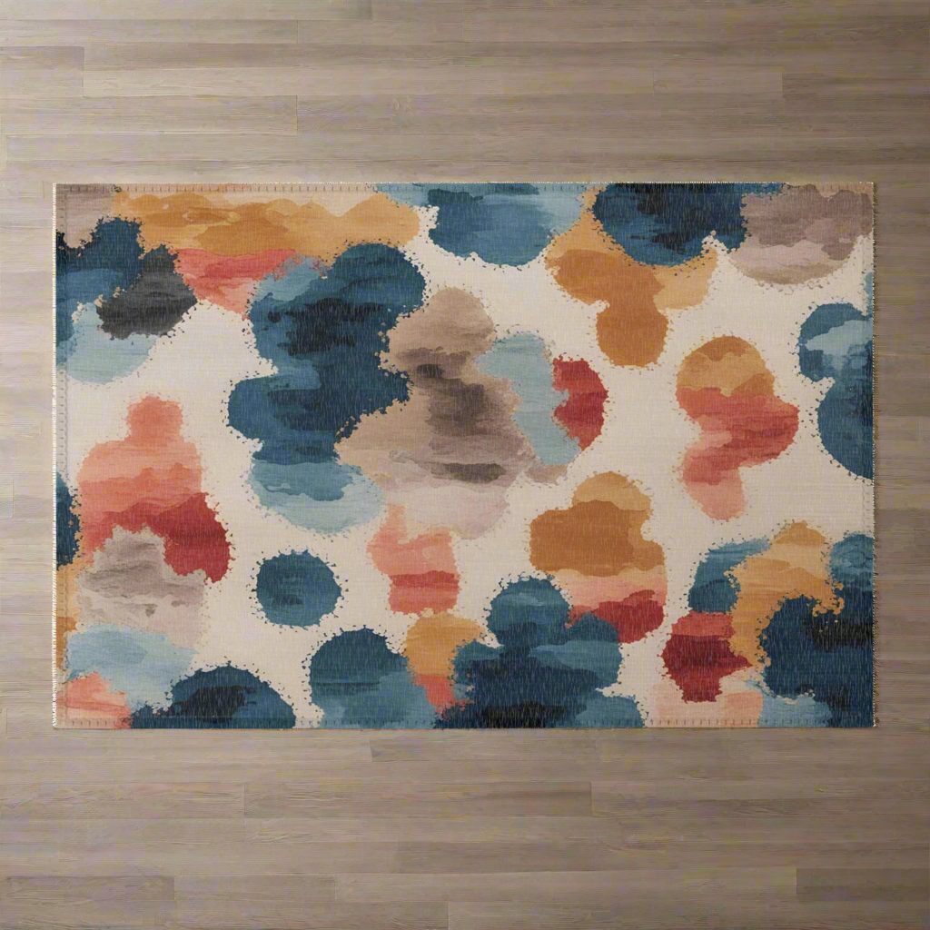 Watercolor Blotch Rug