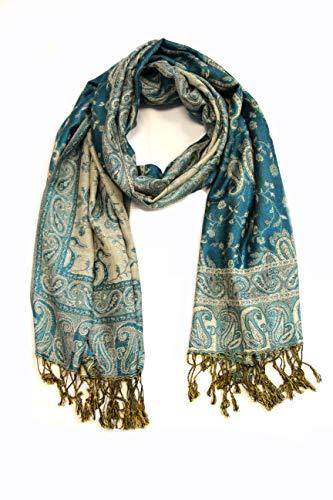 Sakkas Double Layer Jacquard Paisley Pashmina Shawl / Wrap / Stole - Concordia Style Boutique