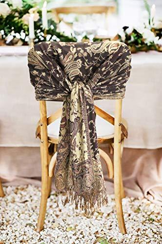 Sakkas Double Layer Jacquard Paisley Pashmina Shawl / Wrap / Stole - Concordia Style Boutique