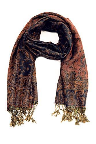 Sakkas Double Layer Jacquard Paisley Pashmina Shawl / Wrap / Stole - Concordia Style Boutique
