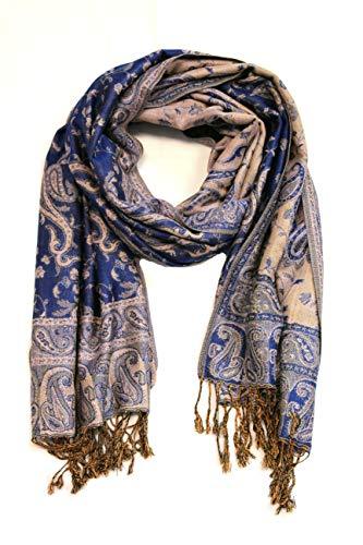 Sakkas Double Layer Jacquard Paisley Pashmina Shawl / Wrap / Stole - Concordia Style Boutique