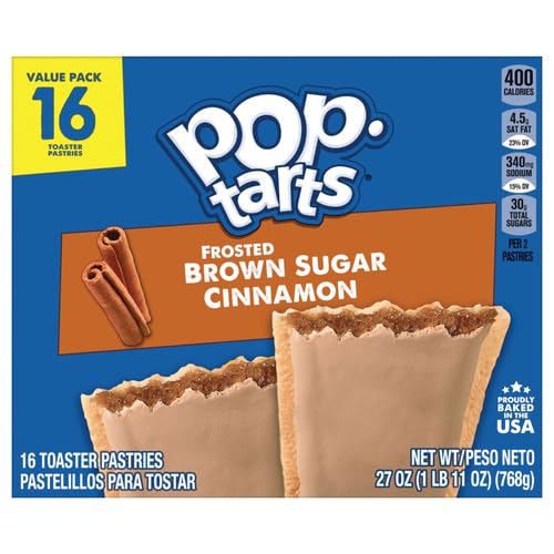 Kellogg's Pop-Tarts Value Pack, Brown Sugar Cinnamon Toaster Pastries, 1.76 oz, 16 ct - Premium Pop-Tarts from Concordia Style Boutique - Just $15.33! Shop now at Concordia Style Boutique