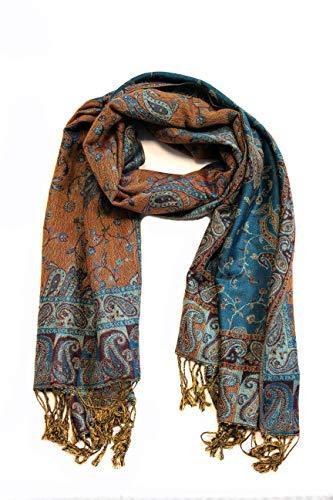 Sakkas Double Layer Jacquard Paisley Pashmina Shawl / Wrap / Stole - Concordia Style Boutique