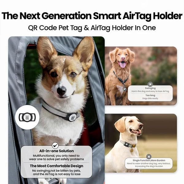 AirTag Dog Collar Holder (Holder only) - Premium AirTag Dog Collar Holder from Concordia Style Boutique - Just $11.98! Shop now at Concordia Style Boutique