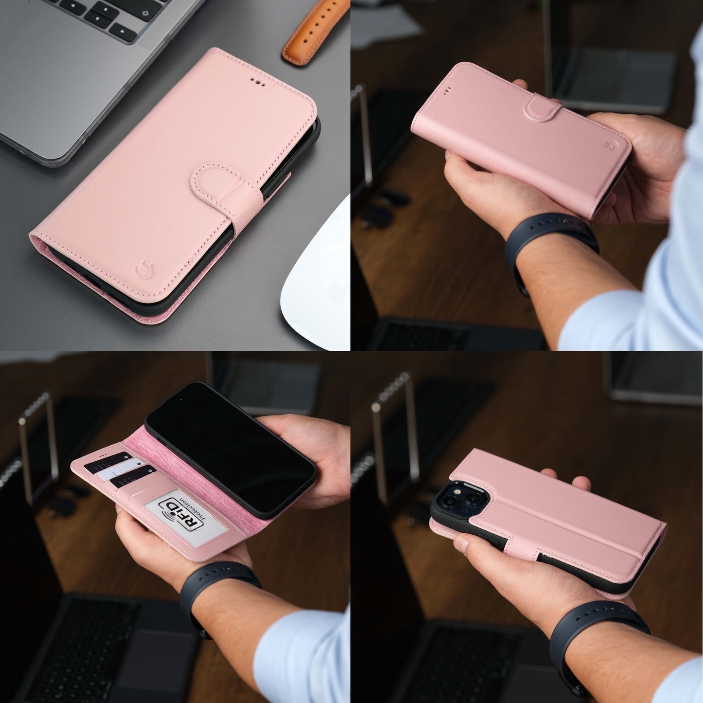 Casper Leather iPhone 15 Wallet Case | Detachable MagSafe Compatible RFID Protection - Concordia Style Boutique