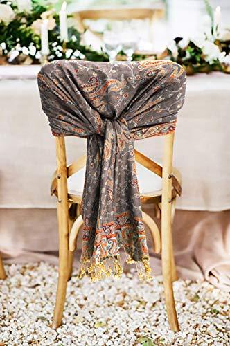 Sakkas Double Layer Jacquard Paisley Pashmina Shawl / Wrap / Stole - Concordia Style Boutique