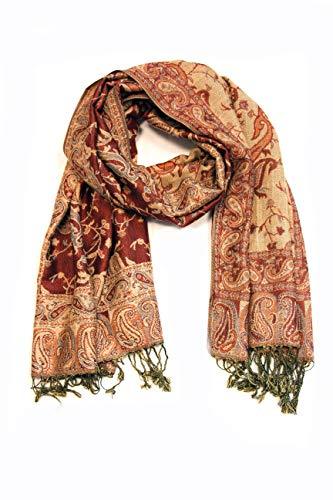 Sakkas Double Layer Jacquard Paisley Pashmina Shawl / Wrap / Stole - Concordia Style Boutique