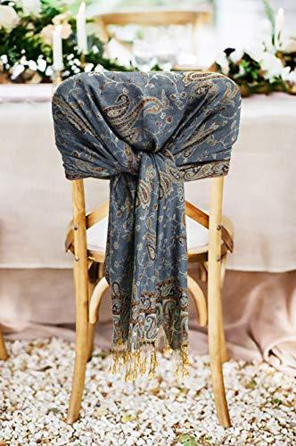 Sakkas Double Layer Jacquard Paisley Pashmina Shawl / Wrap / Stole - Concordia Style Boutique