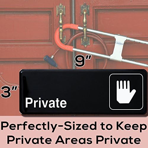 Easy Install Private Sign With Self-Adhesive Backing - Premium Private Sign With Self-Adhesive Backing from Concordia Style Boutique - Just $20.84! Shop now at Concordia Style Boutique