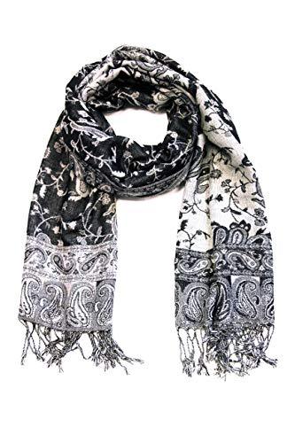 Sakkas Double Layer Jacquard Paisley Pashmina Shawl / Wrap / Stole - Concordia Style Boutique