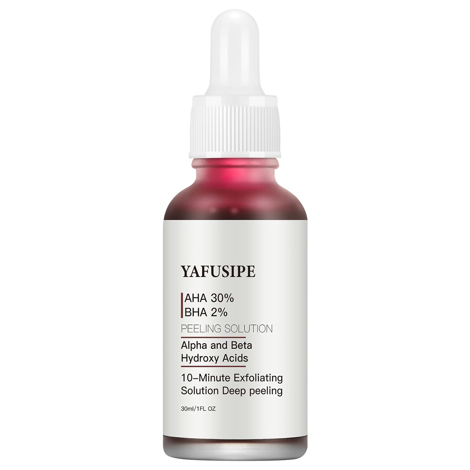 Peeling Solution AHA 30% + BHA 2% Peeling Solution, Exfoliating Peeling Solution Face Red Peel Mask AHA BHA Peel Solution Chemical Exfoliant Peel for Face at Home for Fine Line Wrinkle-1 Floz - Premium Facial Peels from Concordia Style Boutique - Just $16.17! Shop now at Concordia Style Boutique