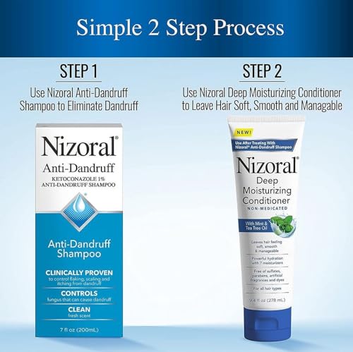 Anti-Dandruff Shampoo with 1% Ketoconazole, Fresh Scent (Nizoral) 7 Fl Oz - Premium Shampoo from Concordia Style Boutique - Just $24.89! Shop now at Concordia Style Boutique