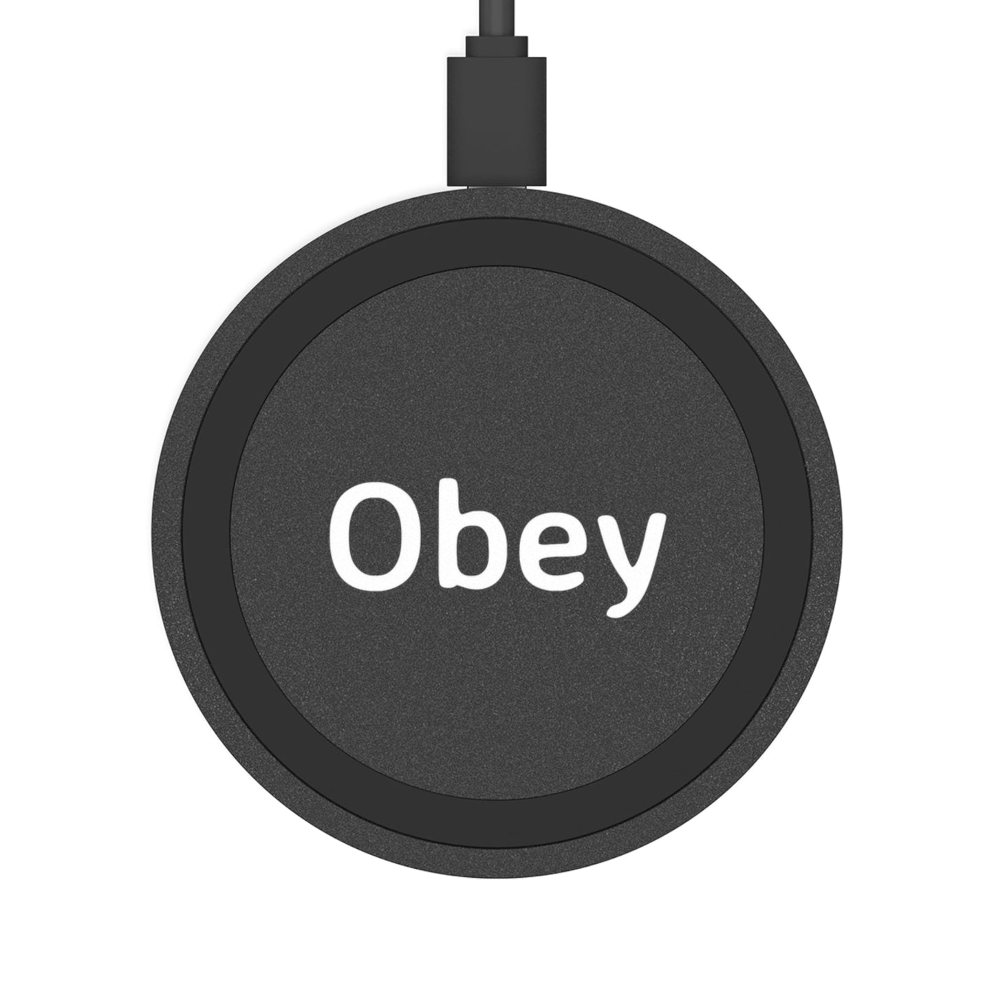 Quake Wireless Charging Pad - Obey - Premium Quake Wireless Charging Pad from Concordia Style Boutique - Just $27.90! Shop now at Concordia Style Boutique