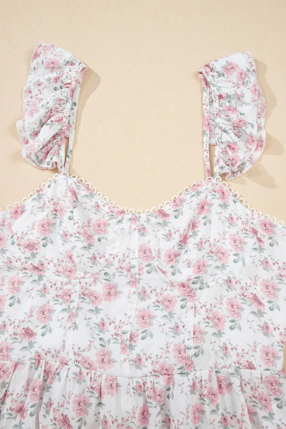 Floral Flutter Peplum Tank Top - Concordia Style Boutique