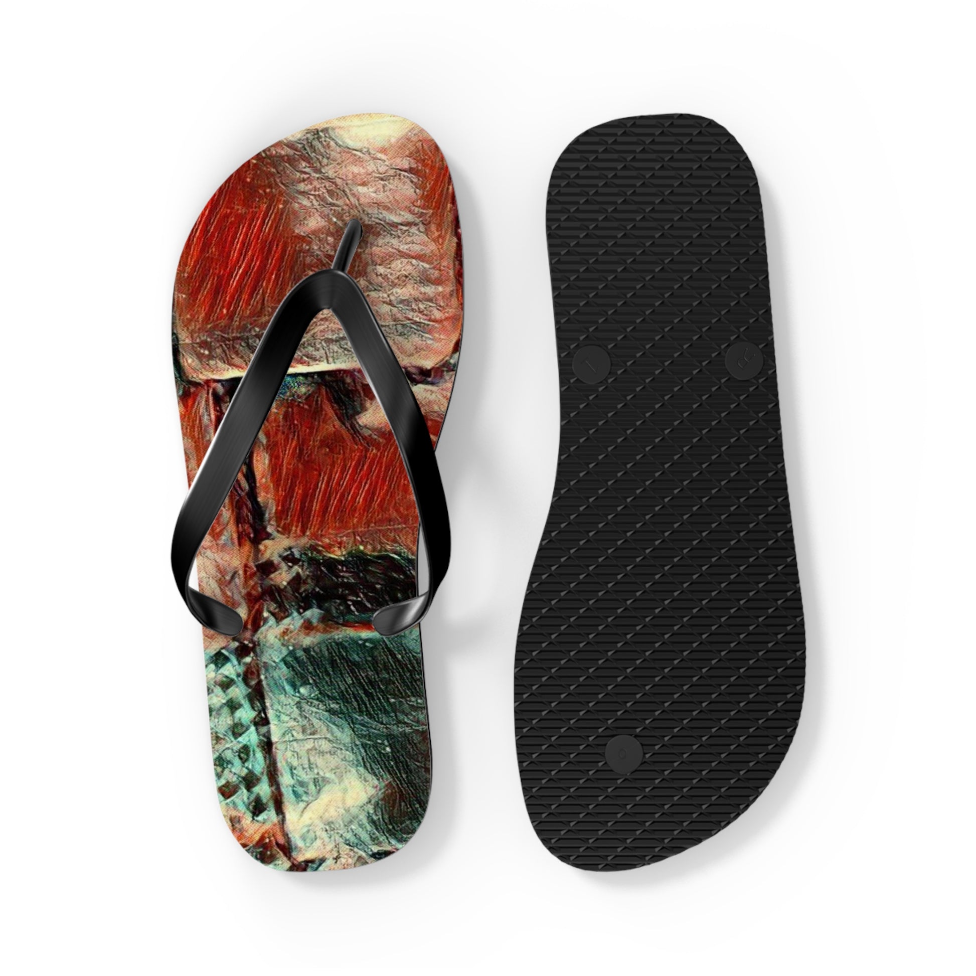 Square Dance -  Flip Flops - Premium Shoes from Printify - Just $21.64! Shop now at Concordia Style Boutique