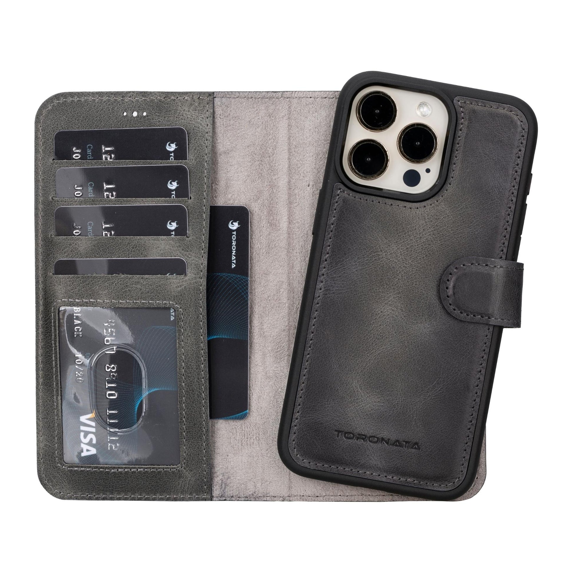 Casper iPhone 14 Series Detachable Leather Wallet Case - Concordia Style Boutique