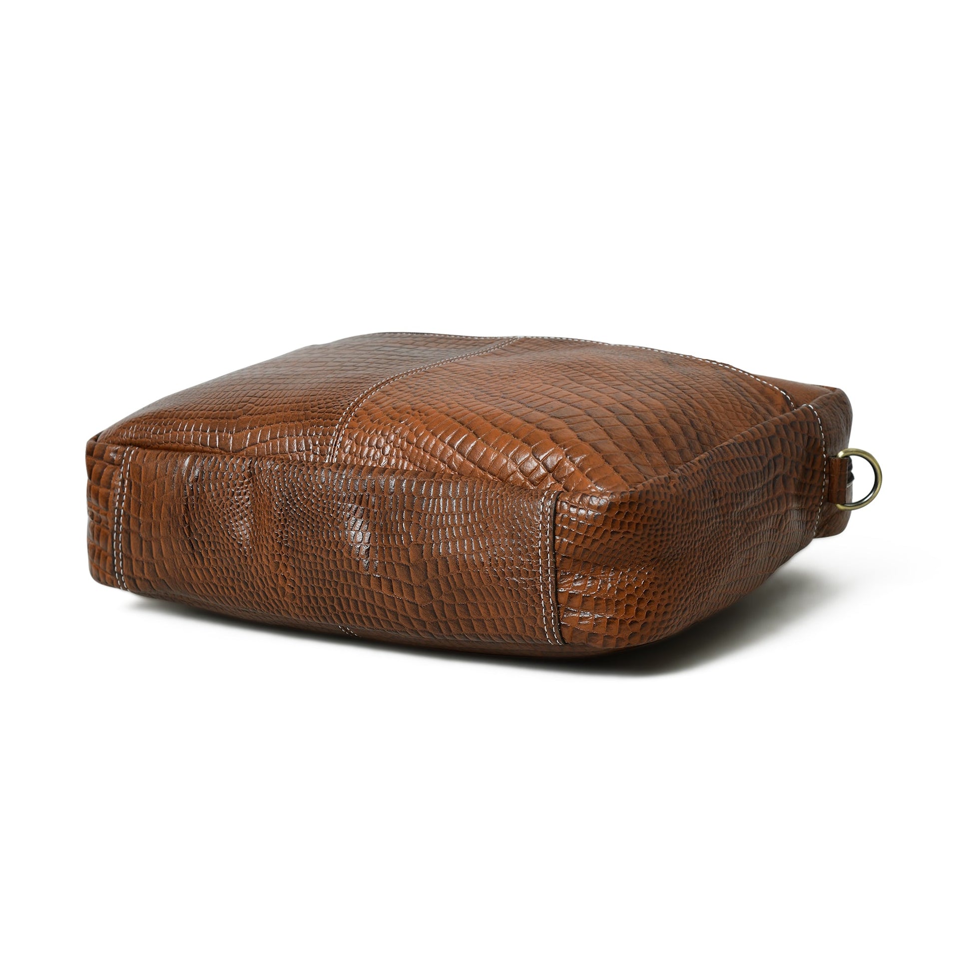 Laurent Leather Briefcase- Brown - Concordia Style Boutique
