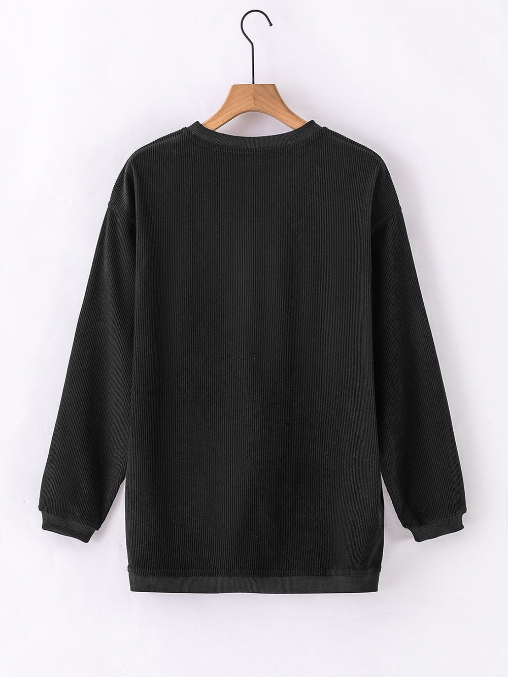 Letter Printed Crewneck Baggy Fit Long Sleeve Tee - Concordia Style Boutique