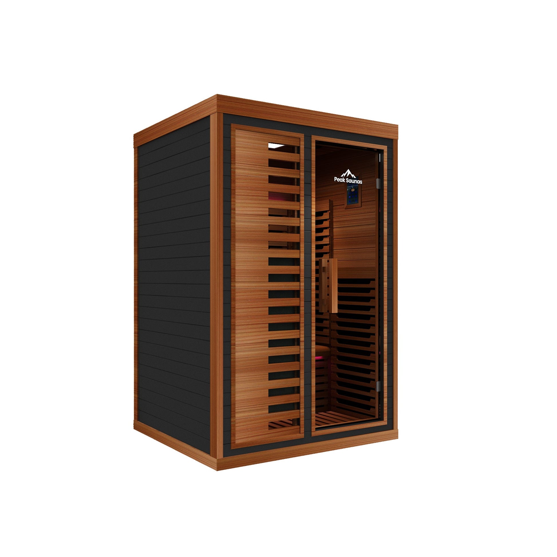 Peak Saunas Fuji 2-Person Full Spectrum Infrared Sauna with XL Medical-Grade Red Light Therapy & Smart WiFi App Control - Concordia Style Boutique