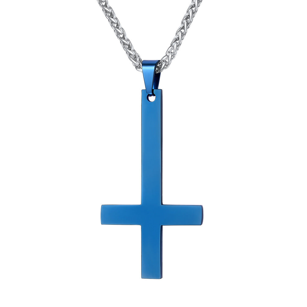 Titanium steel smooth cross necklace pendant - Premium necklace from erDouckan - Just $21! Shop now at Concordia Style Boutique