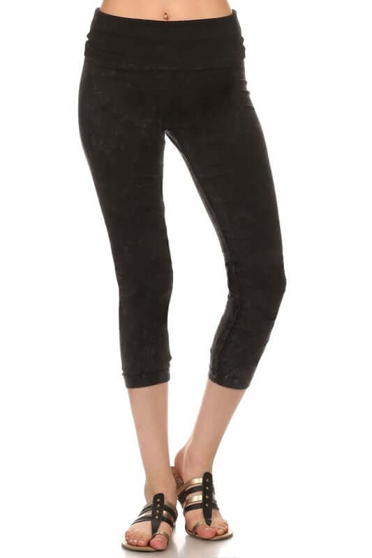 Easy Fit American Cotton Capri Leggings Made in USA - Concordia Style Boutique