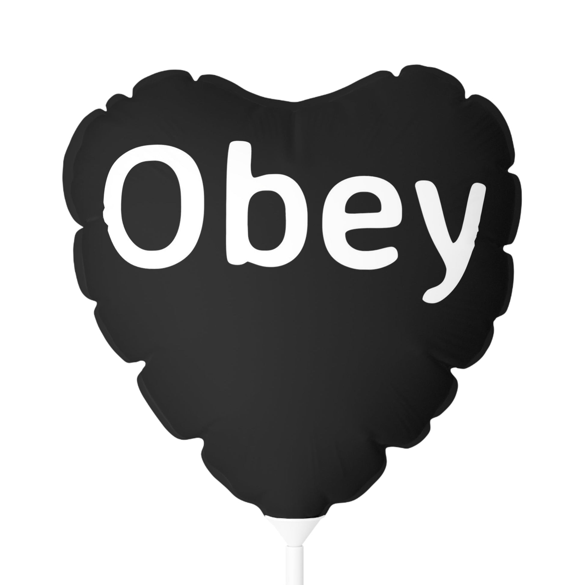 Balloon (Round and Heart-shaped), 11" - Obey - Premium Balloon from Concordia Style Boutique - Just $18.40! Shop now at Concordia Style Boutique