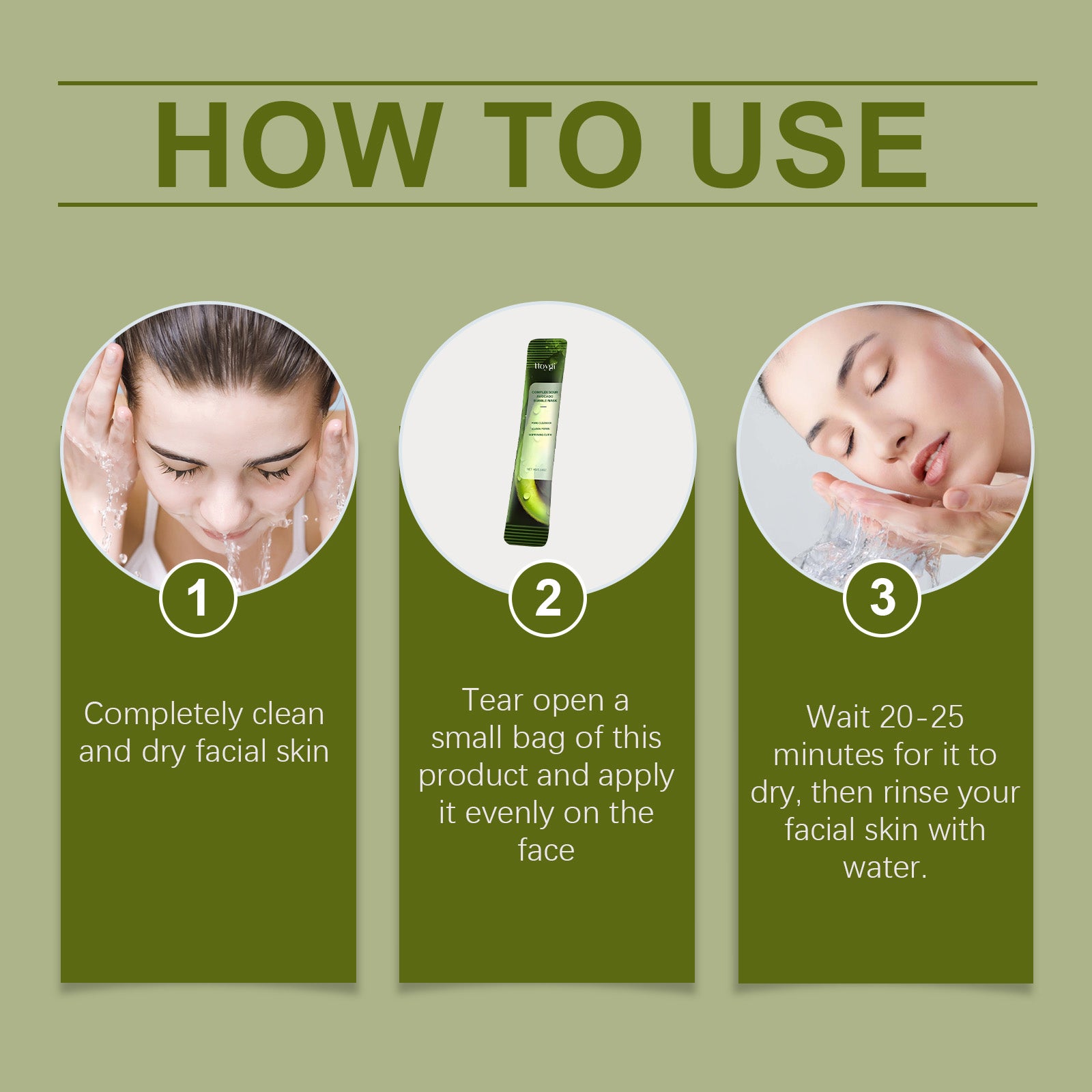 Hoygi Avocado Cleansing Bubble Mask - Gentle And Non-Tight Cleansing Mask - Moisturizing Hydrating  Mask - Premium Avocado Cleansing Bubble Mask from Concordia Style Boutique - Just $14.68! Shop now at Concordia Style Boutique