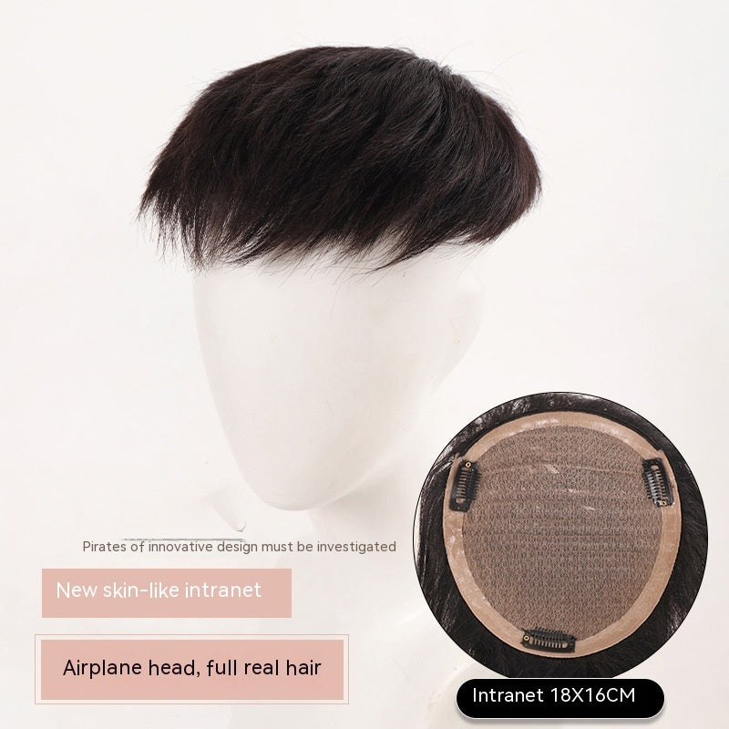 Men's Wig Big Invisible Hair Supplementing Piece - Premium wig from Concordia Style Boutique - Just $21.97! Shop now at Concordia Style Boutique