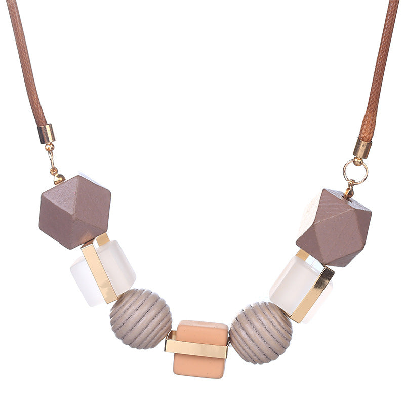 Colored wood pendant necklace - Premium Colored wood pendant necklace from Concordia Style Boutique - Just $17.62! Shop now at Concordia Style Boutique