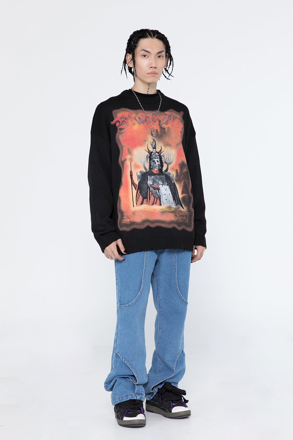 Extreme Dark Demon Knit Sweater - Concordia Style Boutique