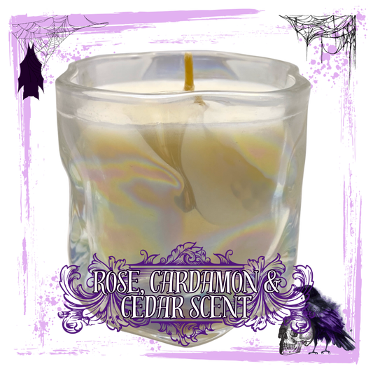 Rose Colored Glasses : Rose, Cardamon & Cedar Scented Candle