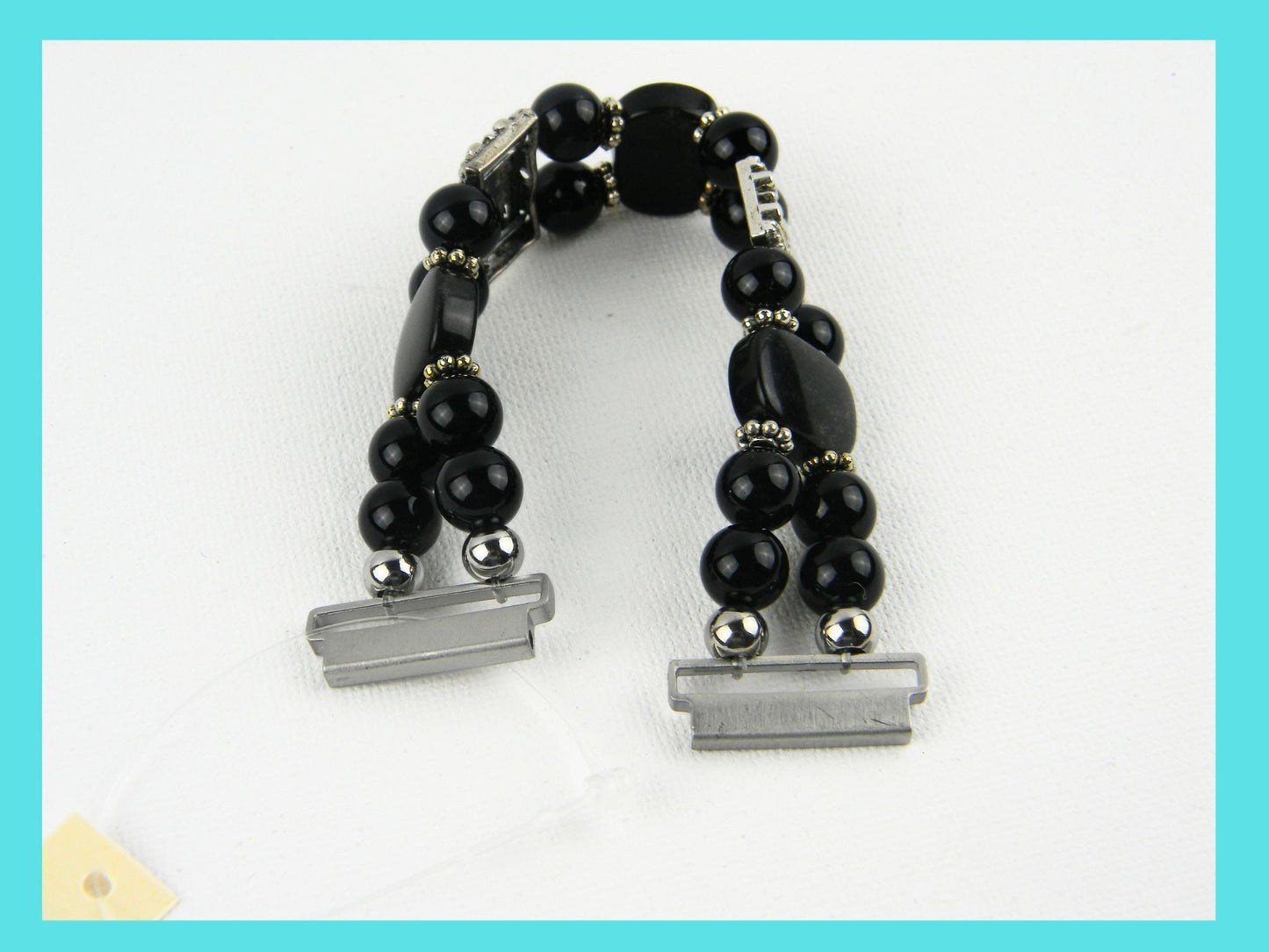 Black Onyx and Obsidian Watch band for Samsung Watch