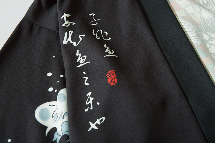 YC6327 Jumping Fish Kimono - Concordia Style Boutique